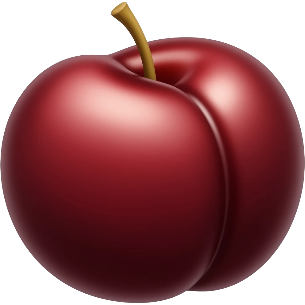 Red plum emoji