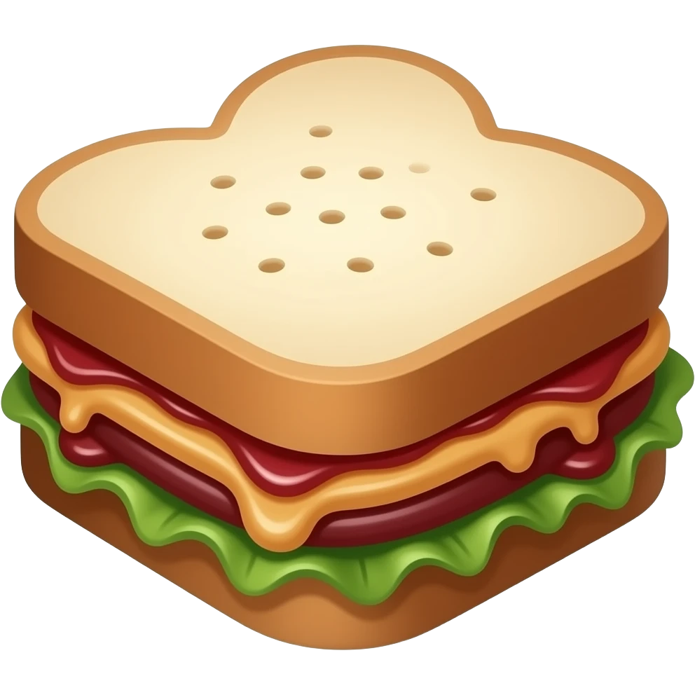 peanut butter and jelly sandwich emoji