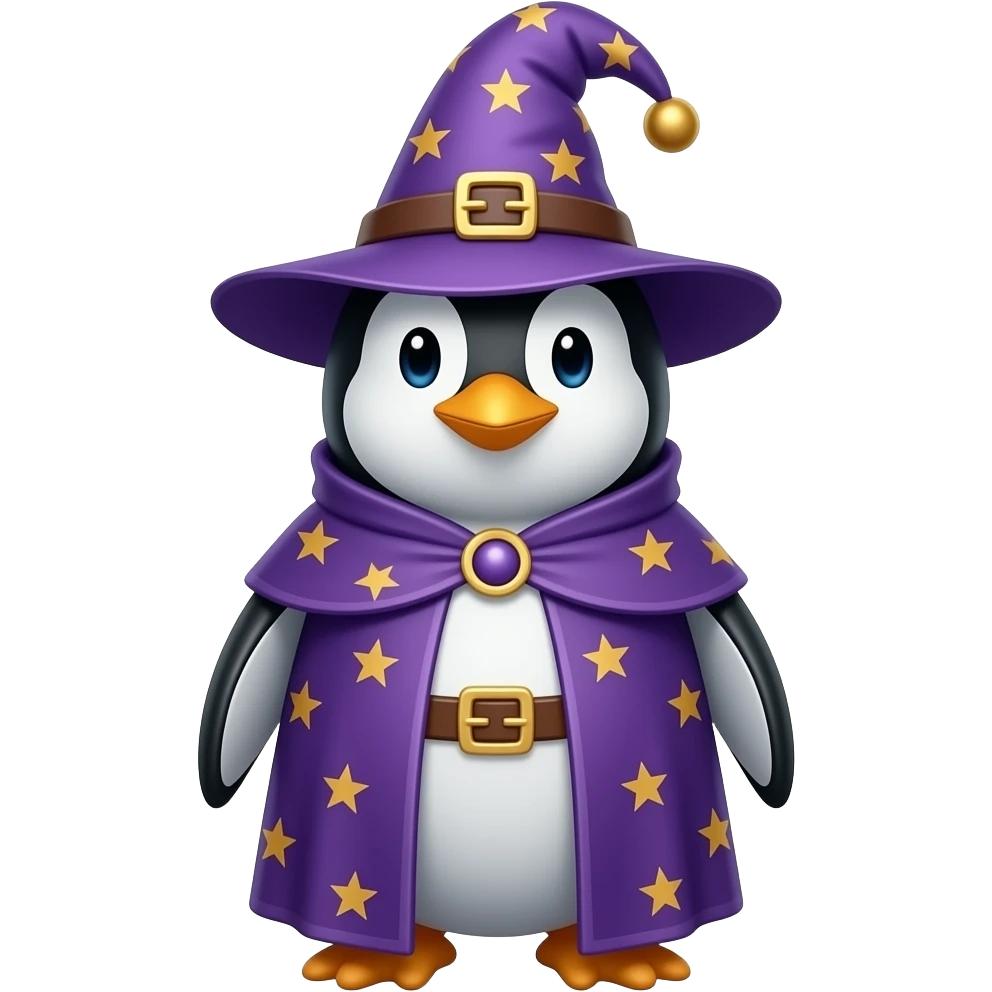 Penguin Wizard emoji