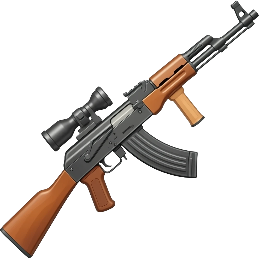 АК - 74 в стиле реализм emoji