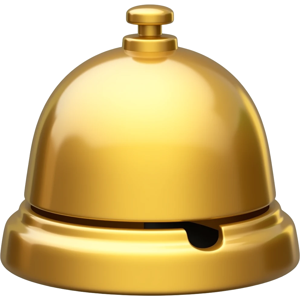 cartoonish style alarm bell emoji