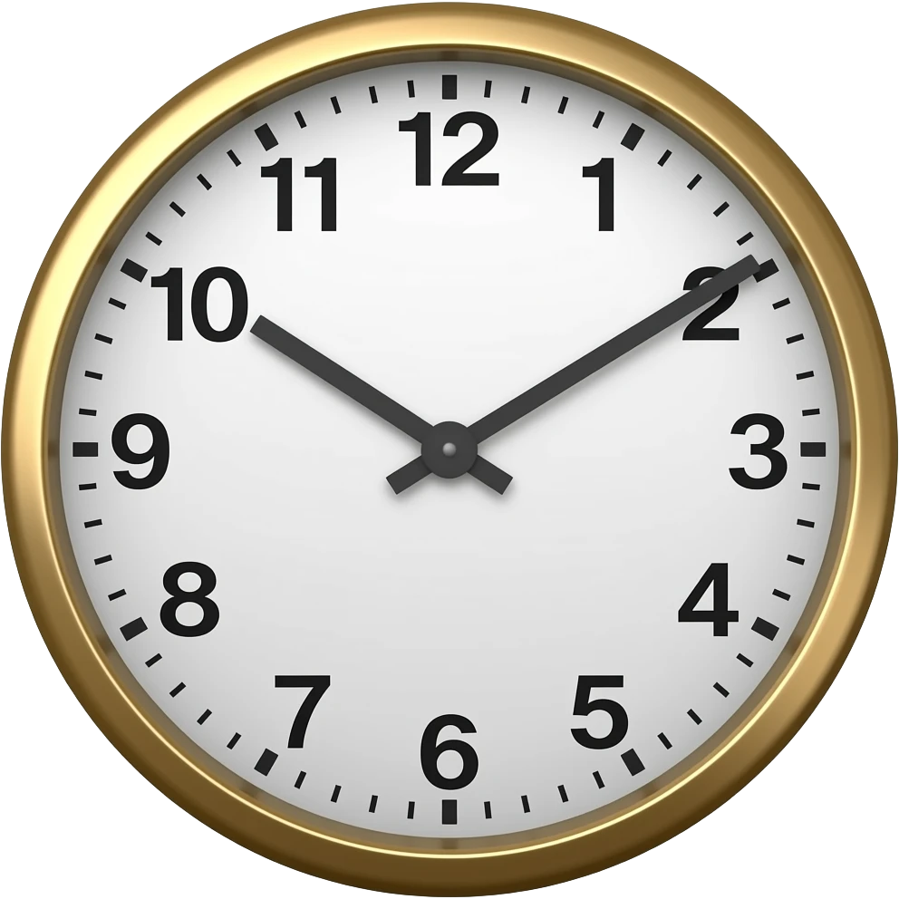 round clock emoji