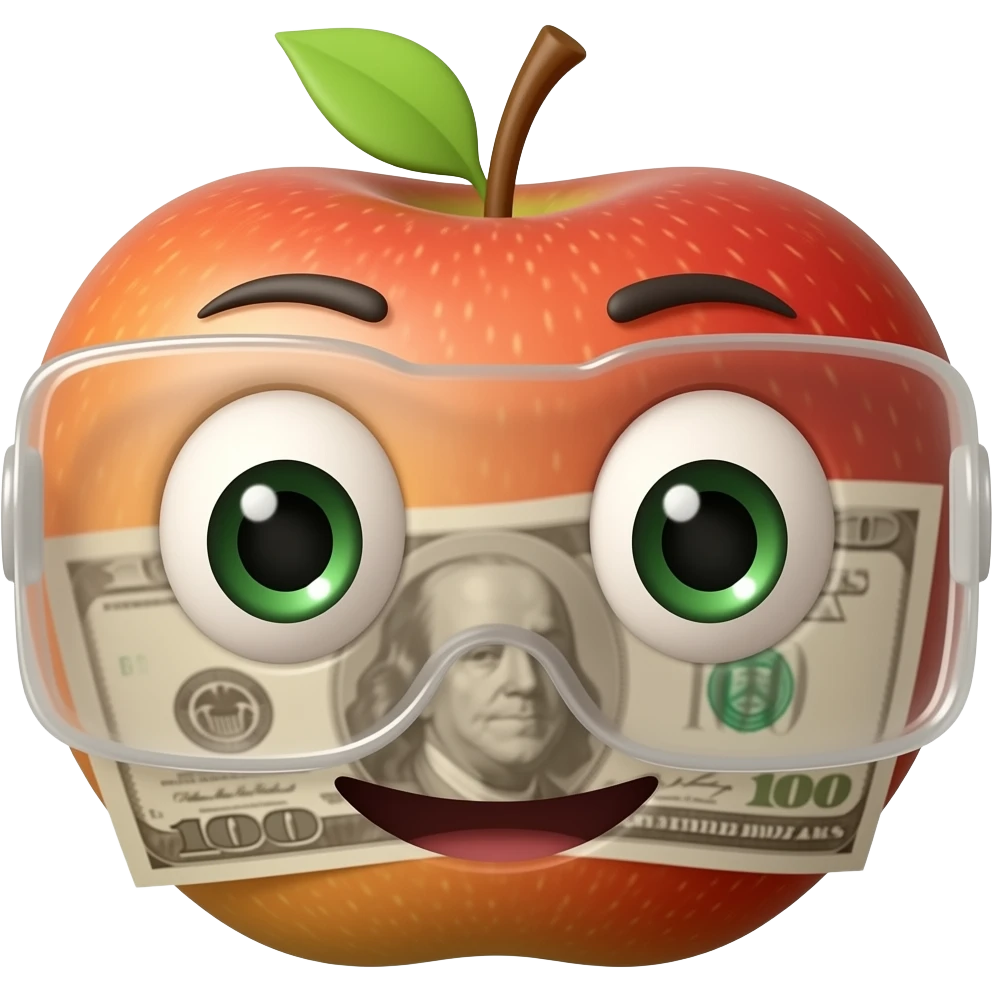 apple emoji fly money emoji