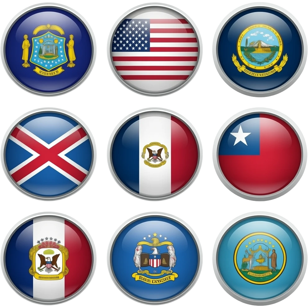 U.S. States flags emoji