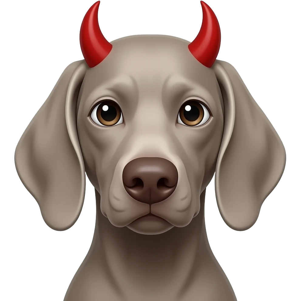Devil weimeraner emoji