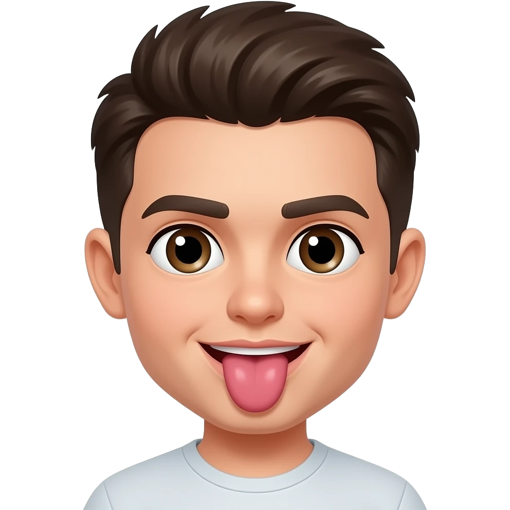 Licking a butt emoji