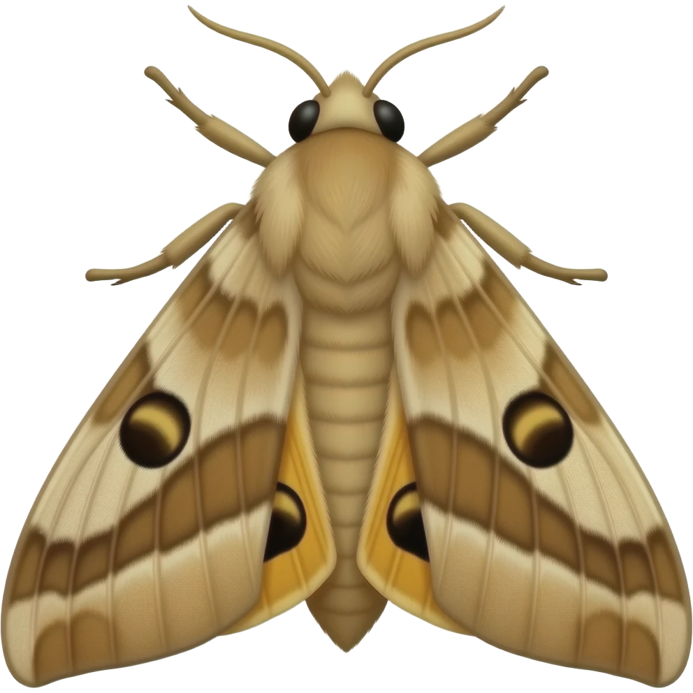rosy maple moth emoji