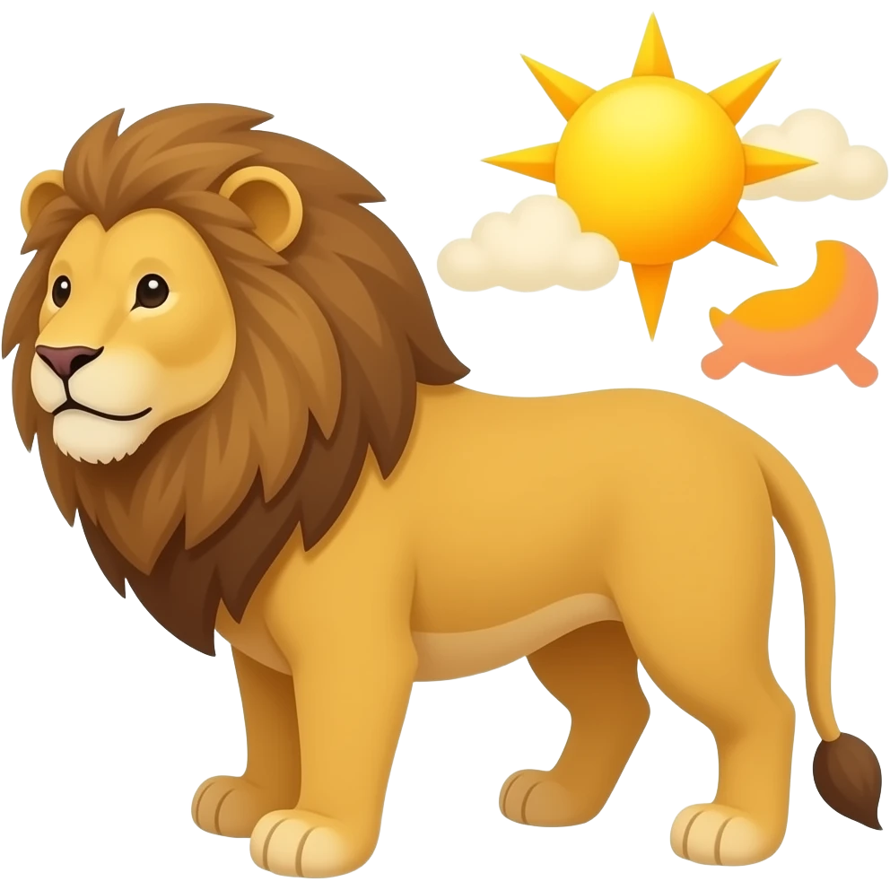 شیر خورشید emoji
