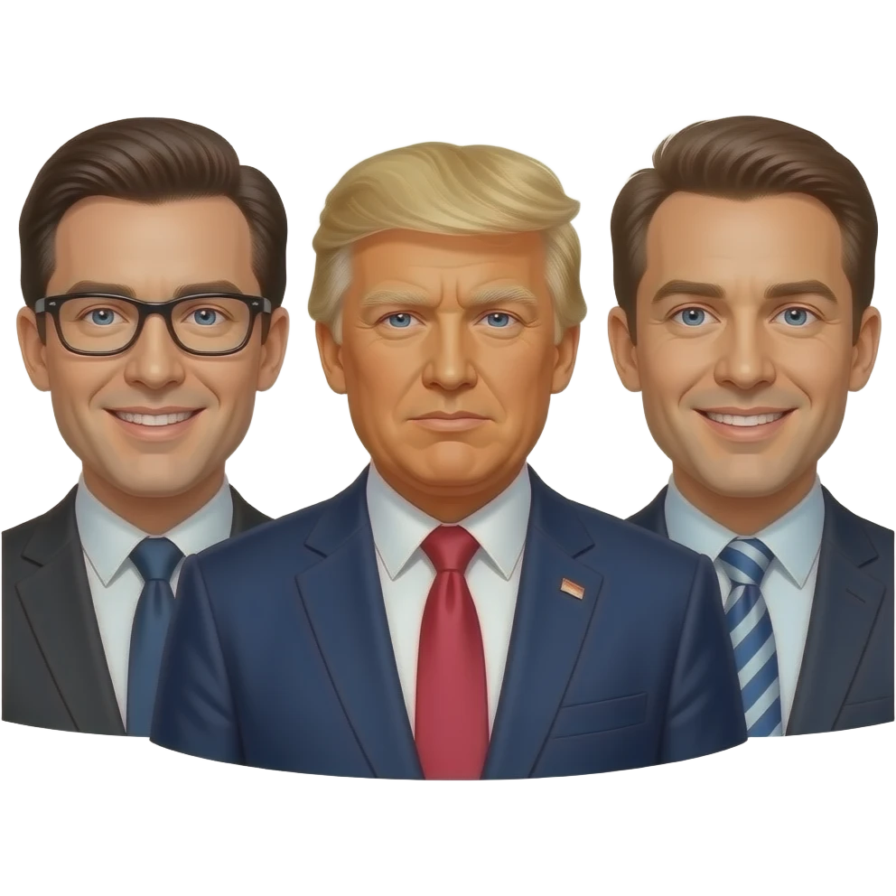 Jefferey Epstein, Donald trump and Charlie Kirk playing D&D emoji