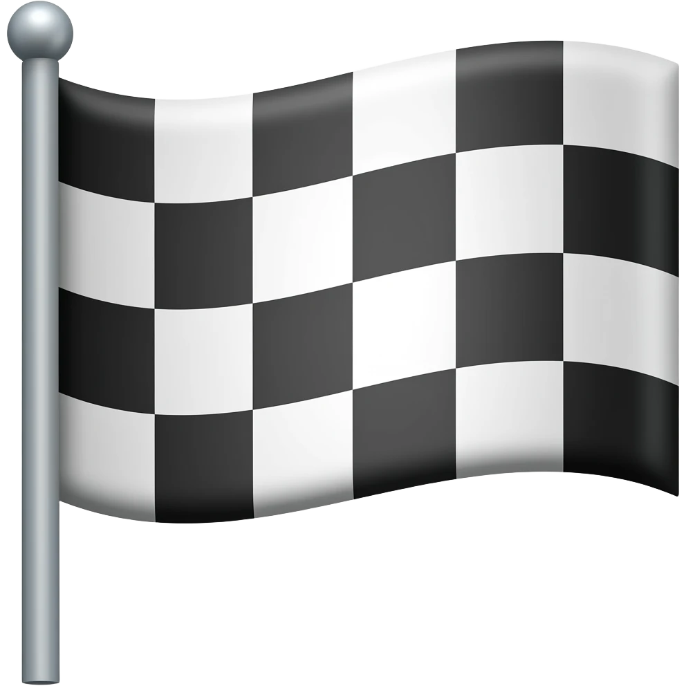 checkered flag emoji