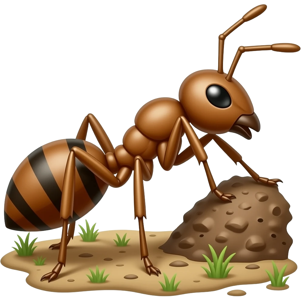🐜 ant go to anthills emoji