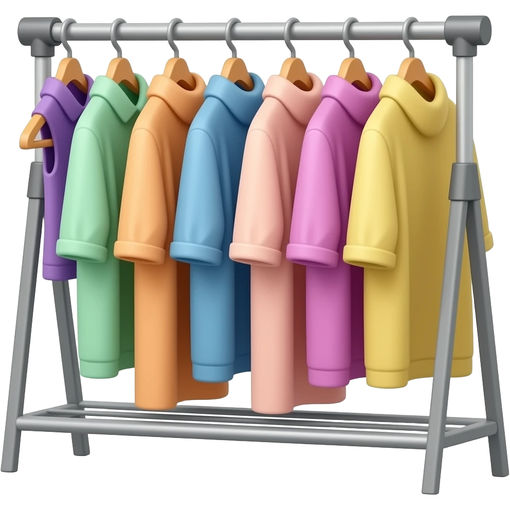 Z-rack for clothes emoji