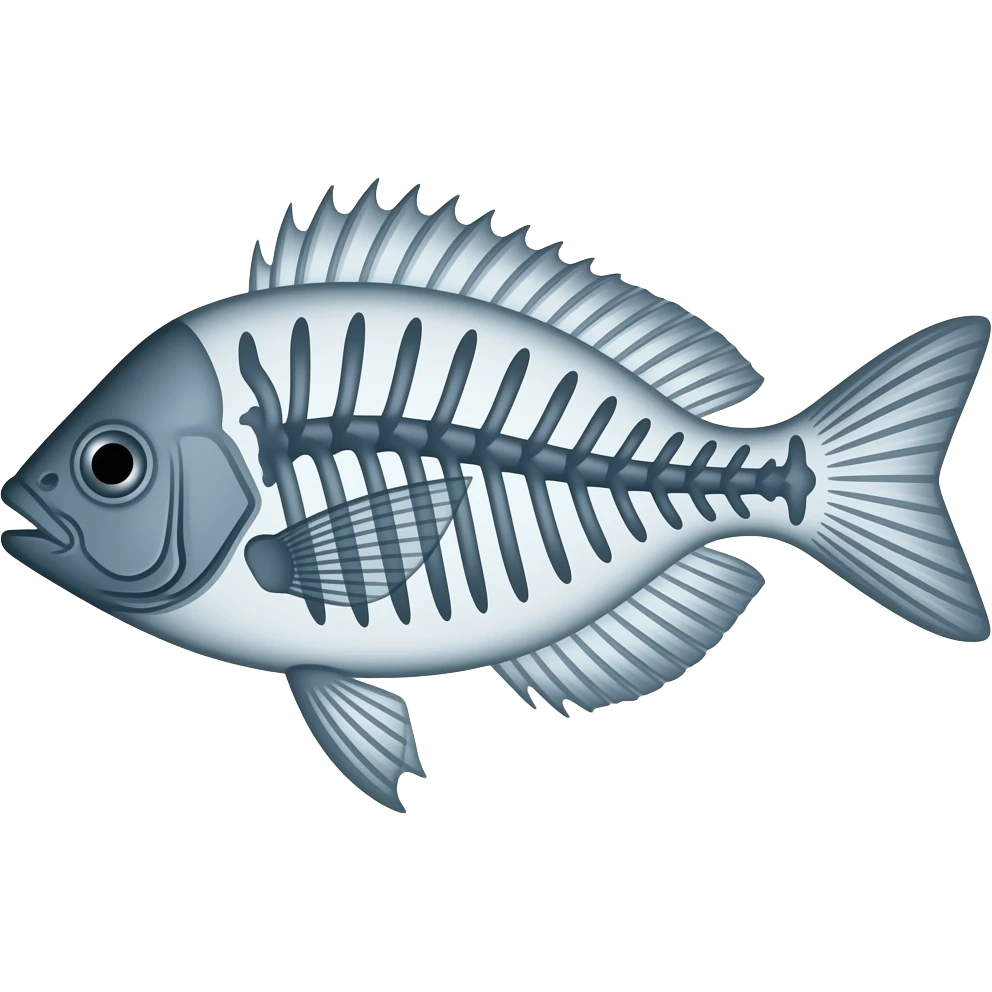 X-ray fish emoji