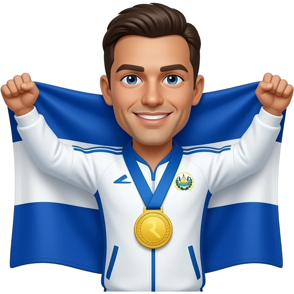MVP con bandera el salavdor emoji