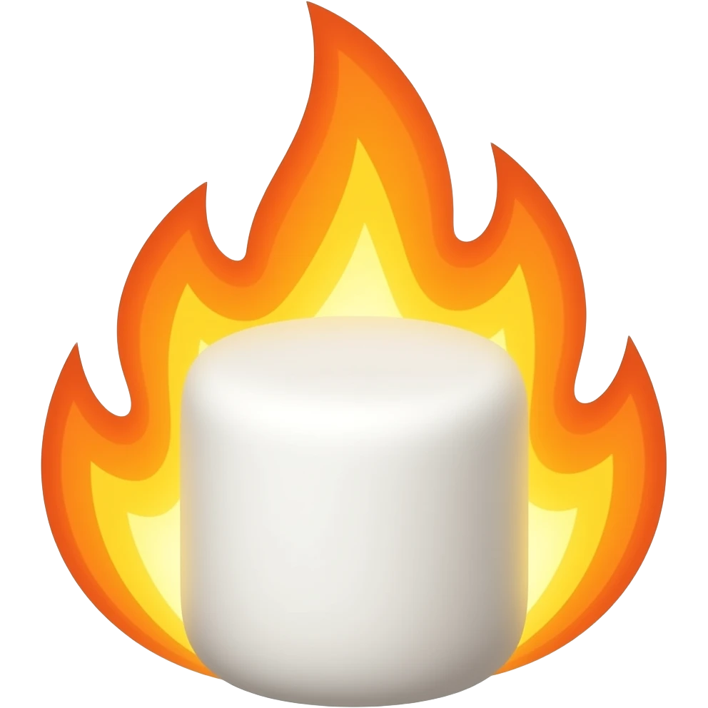 marshmellow fire emoji