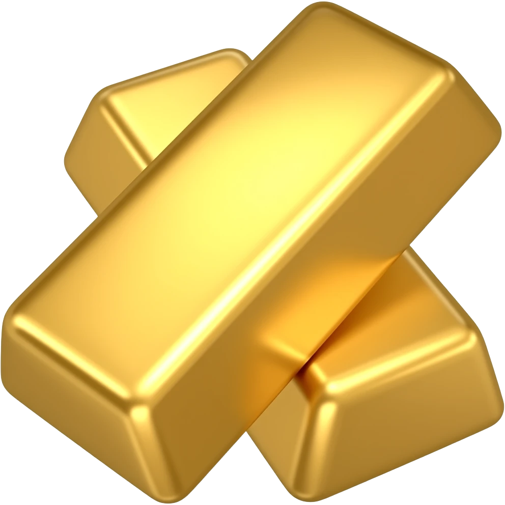 Gold bar emoji