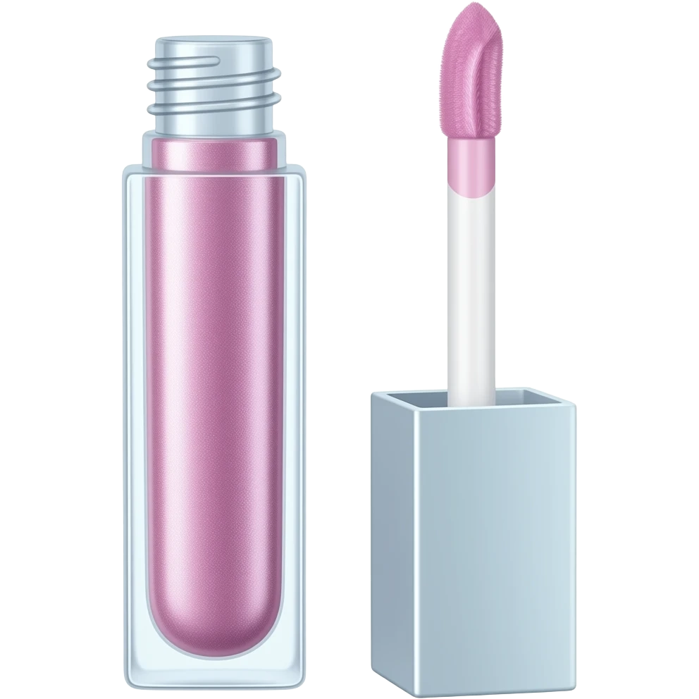 Clear hologram sparkle lipgloss emoji