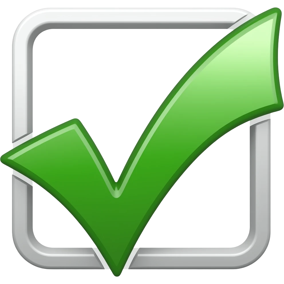 checkmark emoji