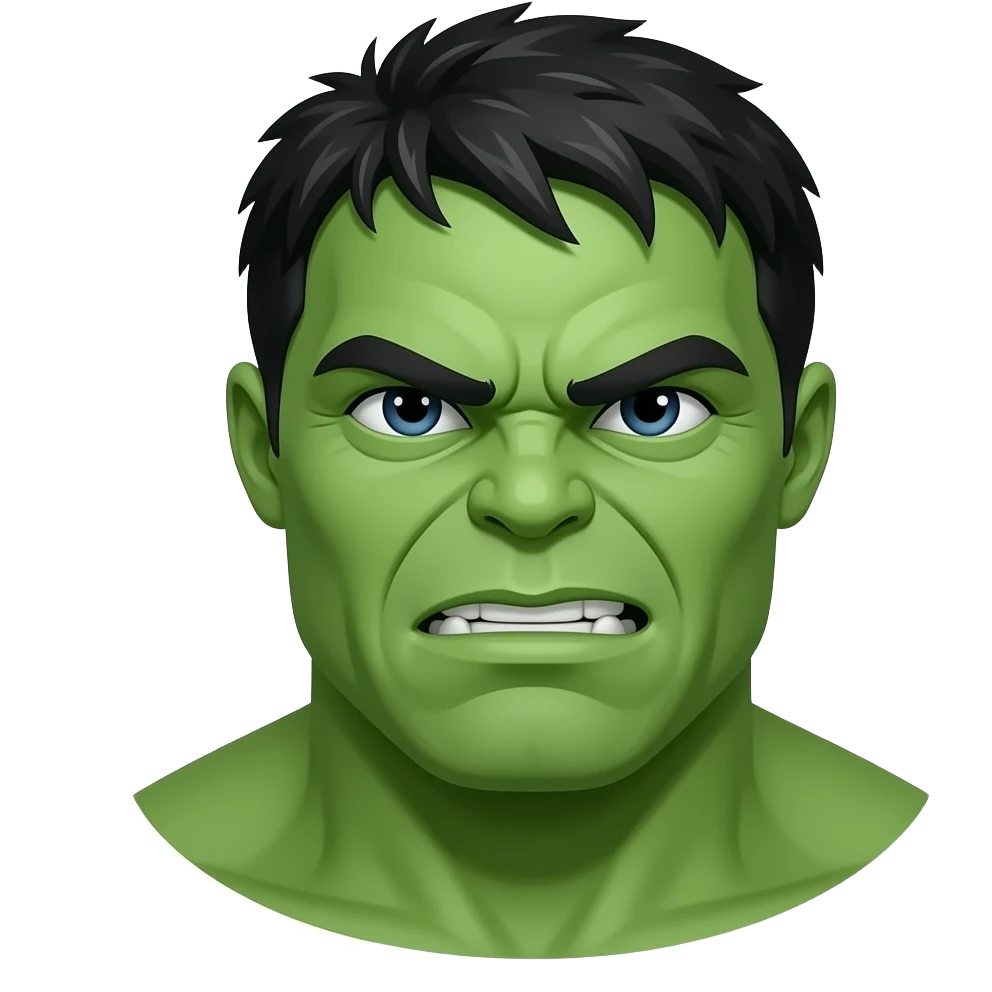 Haz a hulk calvo emoji