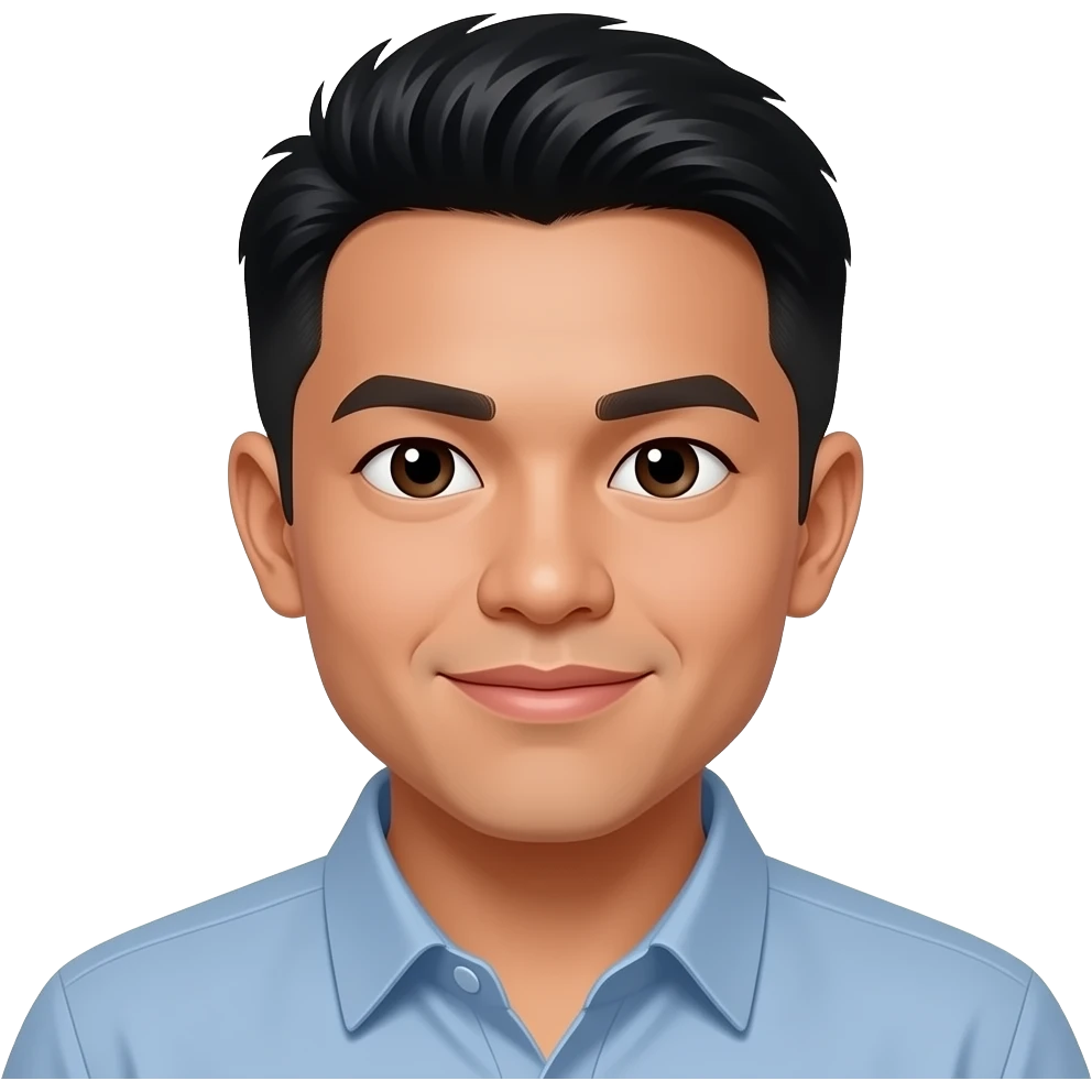 Filipino man age 20s fade hair cut emoji