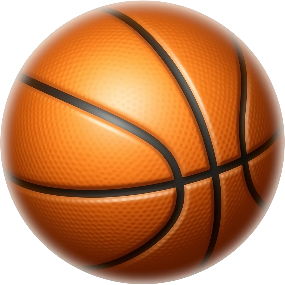 PELOTA de basket con destello de movimiento emoji