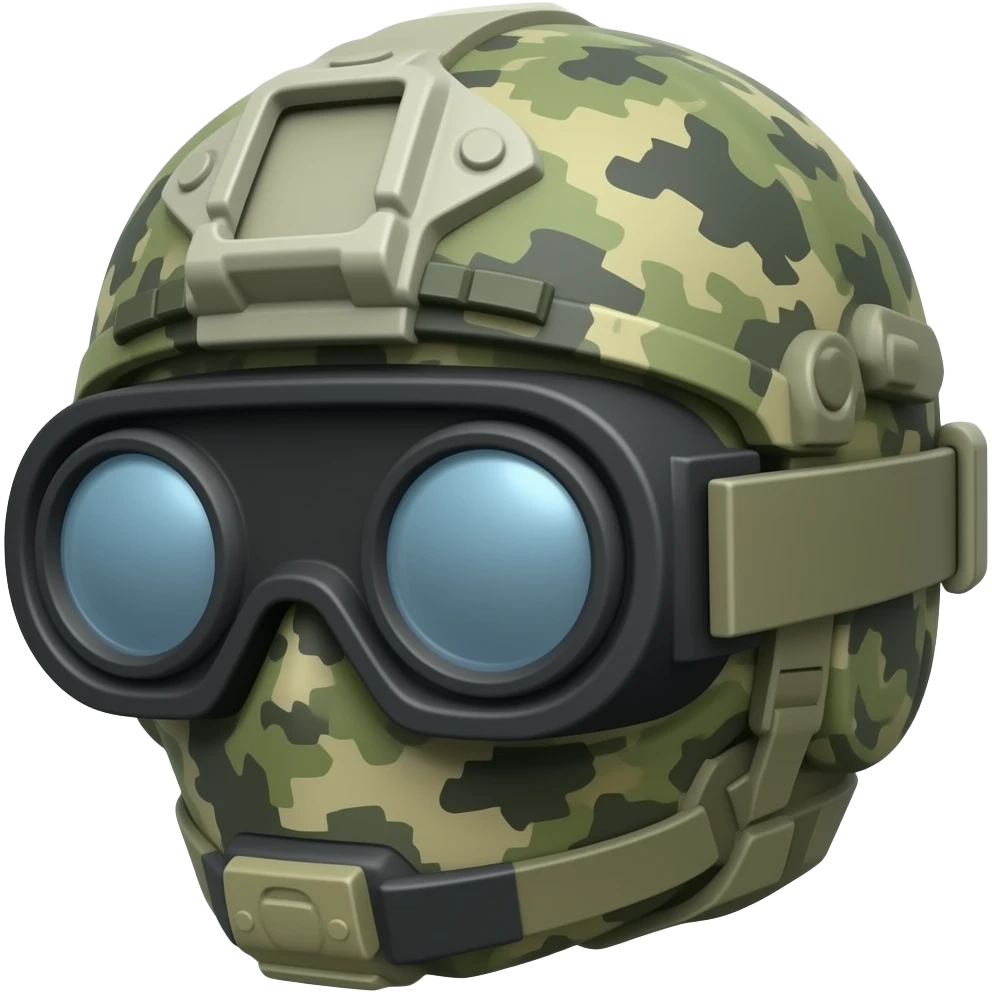 Night vision goggles quartering side view military style emoji