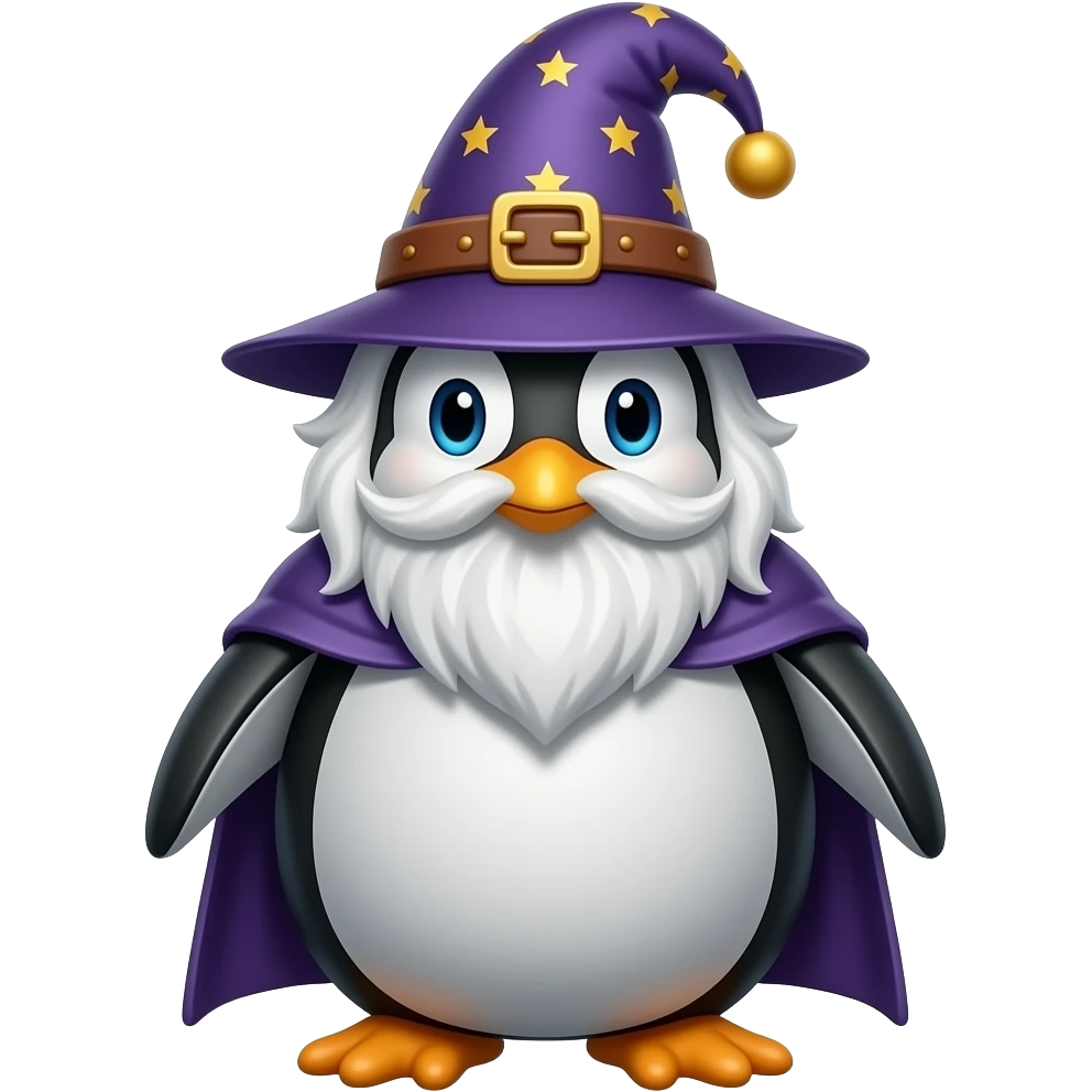 Penguin Wizard emoji