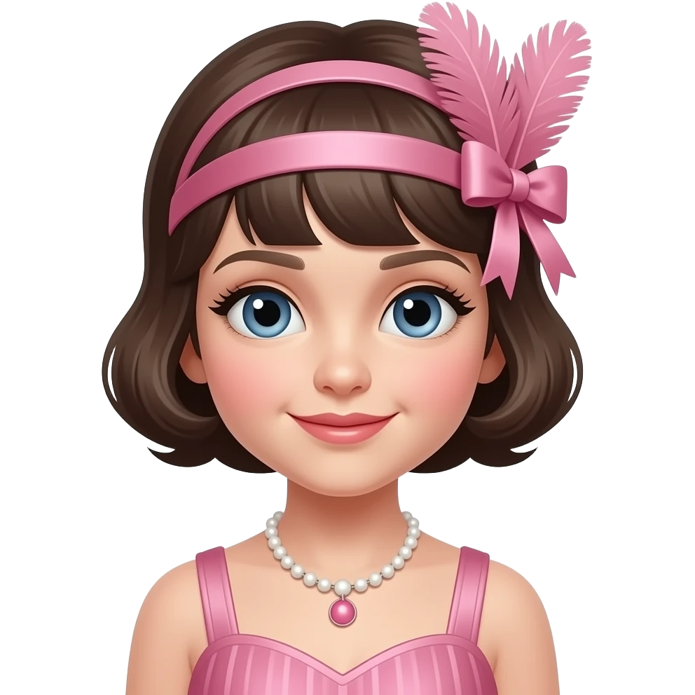 1920s Flapper Child Little Girl emoji