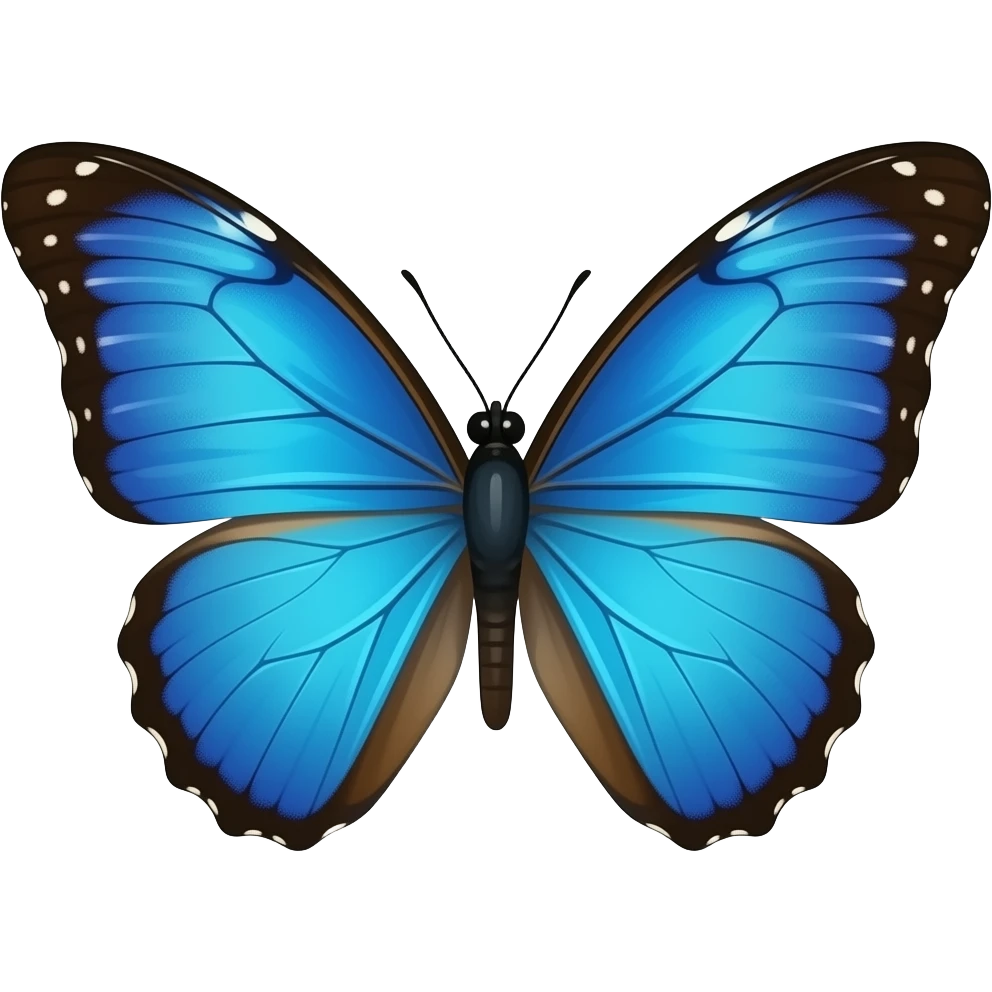 Blue butterfly emoji