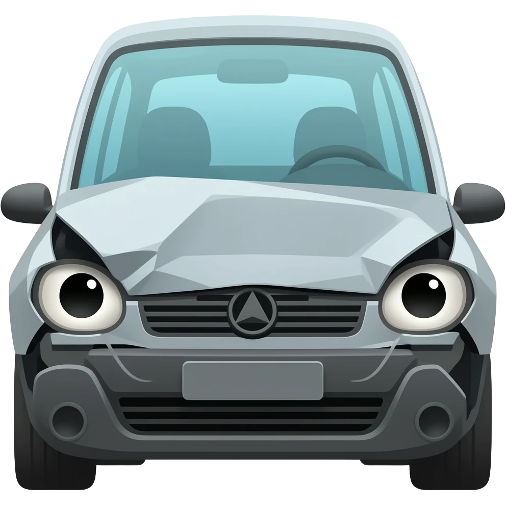 Carro chocado emoji