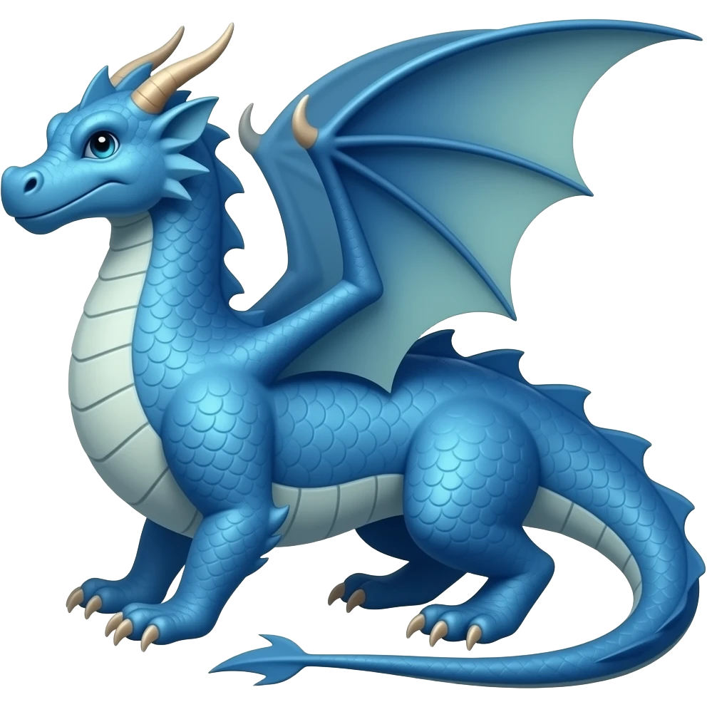 Dragon blue emoji