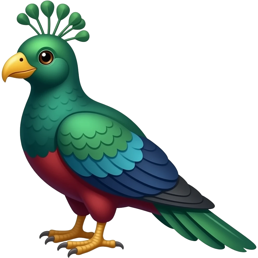 Quetzal bird emoji