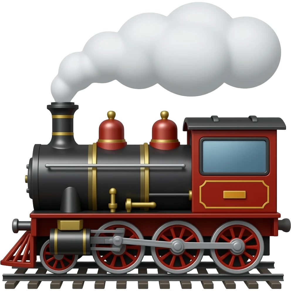 Steam train emoji