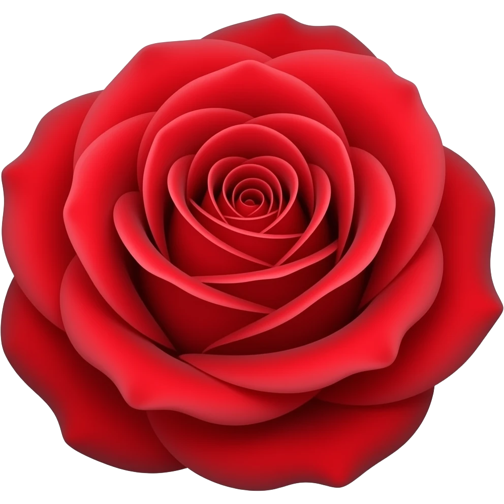 Red rose emoji