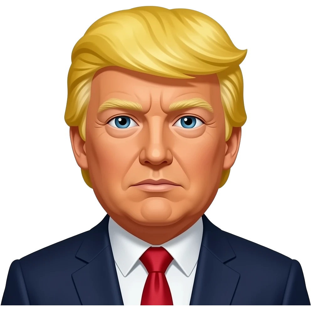 سر زرد ترامپ emoji