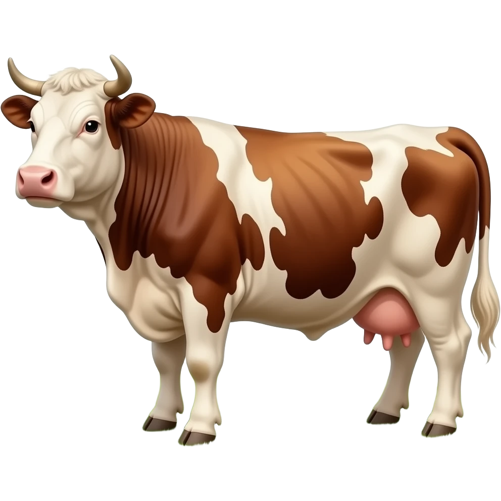 a premium wagyu cow that ready to be a wagyu meat emoji