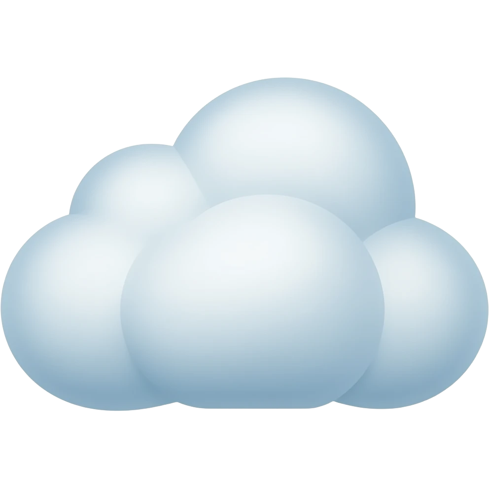 ultra-realistic cloud emoji