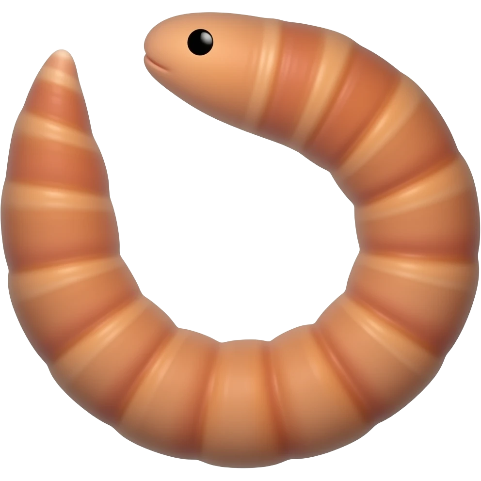 Earthworm emoji