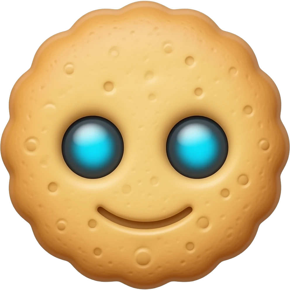 robotic cookie emoji