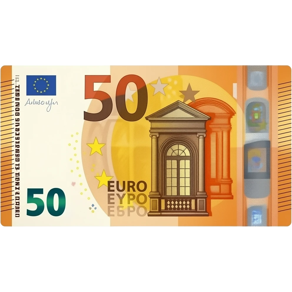 15 Euro Bill emoji