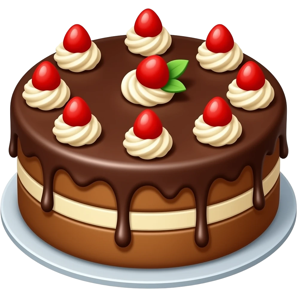 choclate cake big emoji