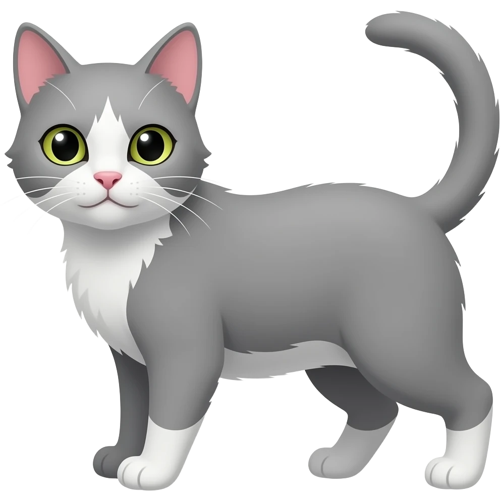 gray cat emoji