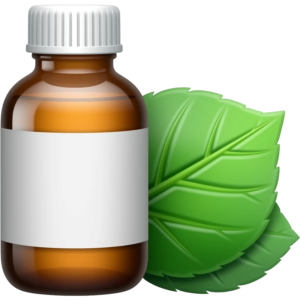 medicine beside leaves emoji