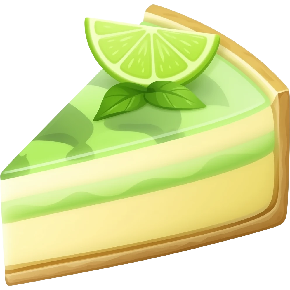Lime cheesecake emoji