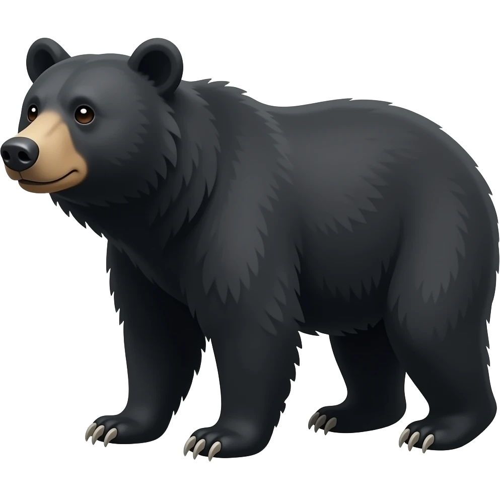 American black bear emoji