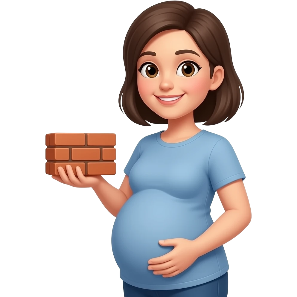 🤰+🧱 emoji