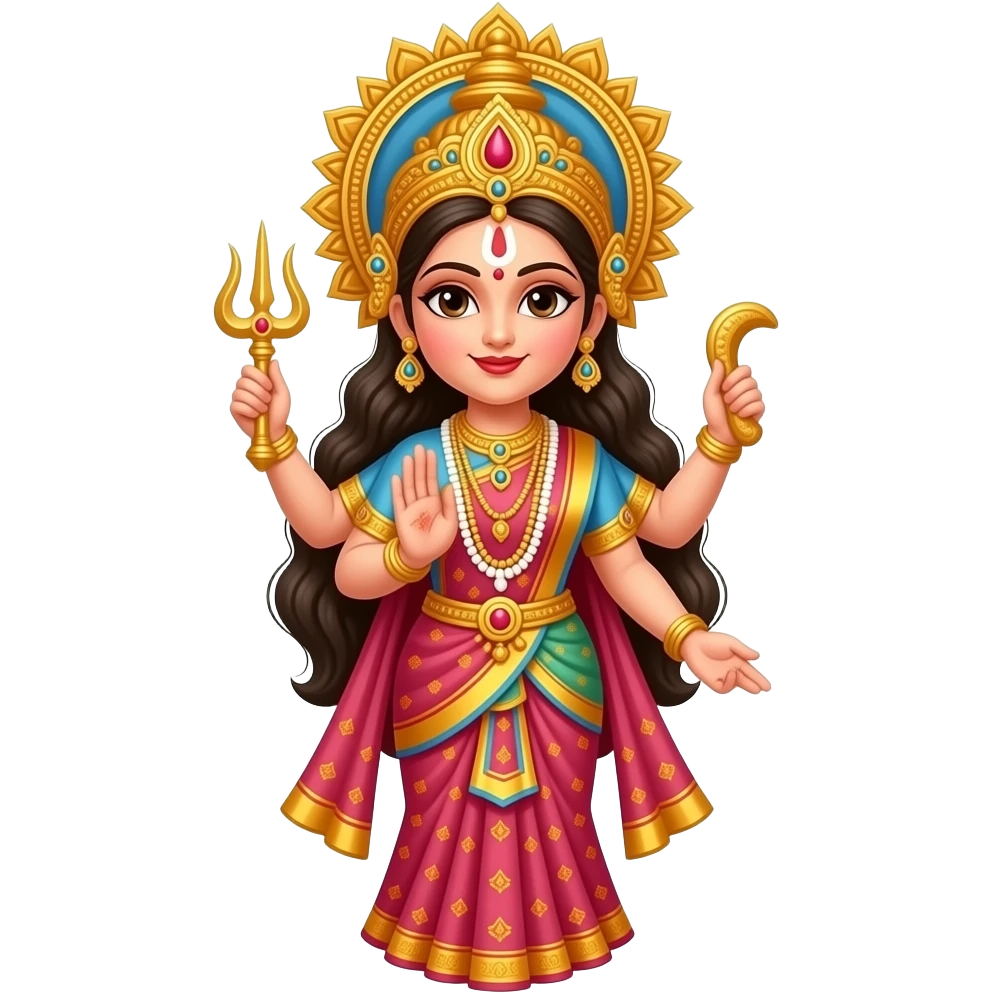 Navaratri kolu dolls women  godess emoji