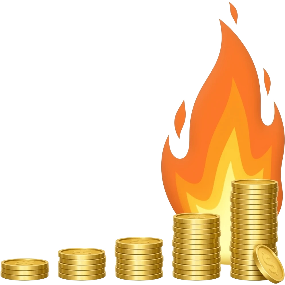 exciting compound interest going to fire emoji