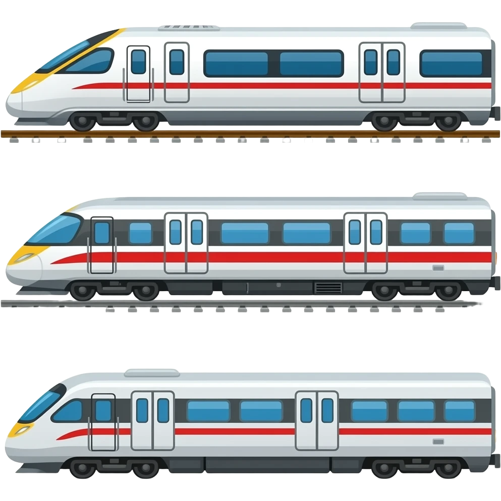 🚄🚃🚃🚃 emoji