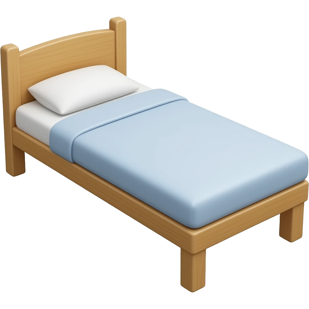 folding bed cot, transparent background emoji